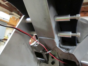 Note the 10" long allen bolts with 2" aluminum spacers for proper alignment of the mount. 